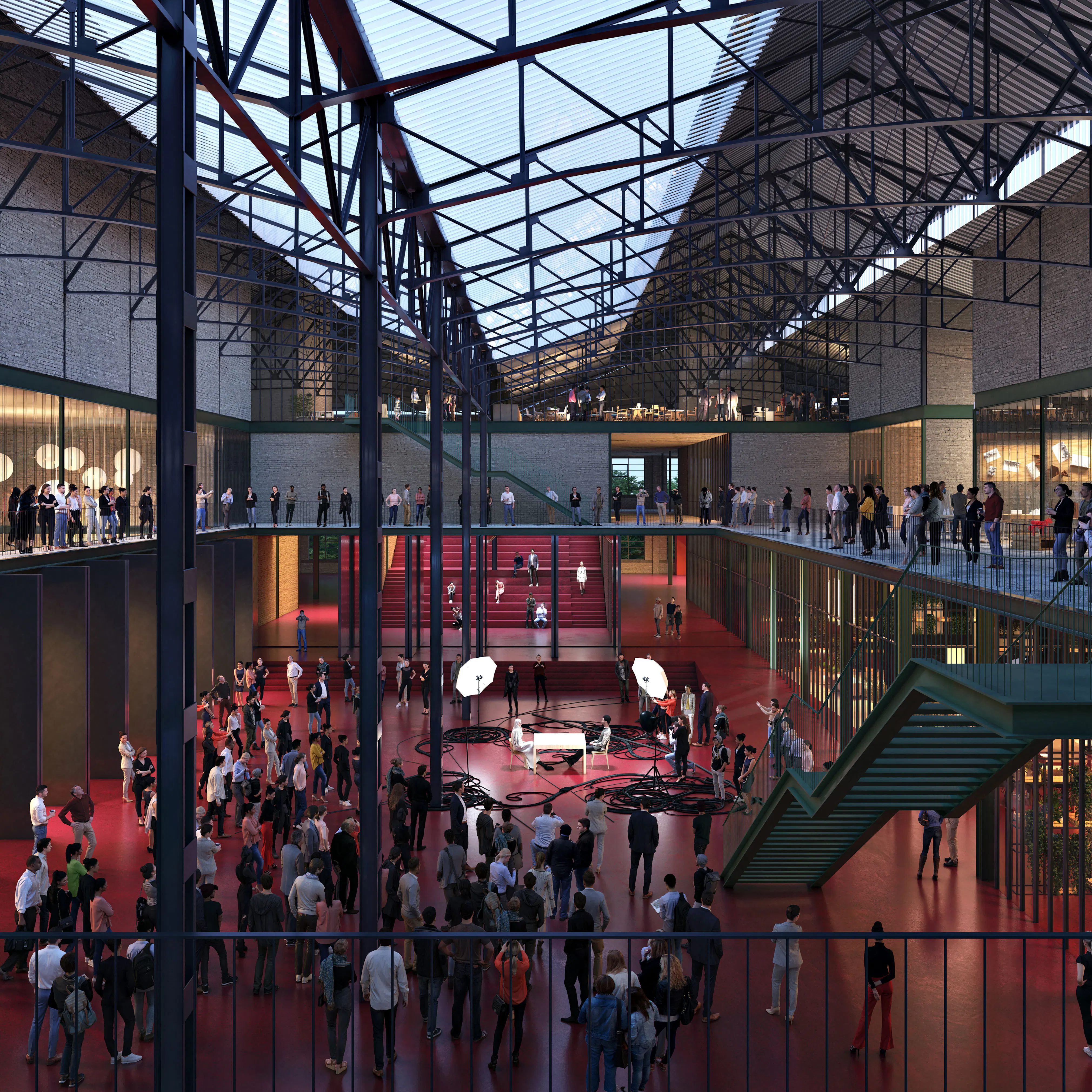 Render Halle ouest inside - Dorte Mandrup, Beauty & the Bit No description available